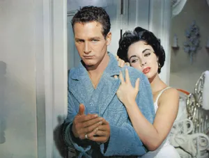 Cat on a Hot Tin RoofPaul Newman and Elizabeth Taylor in Cat on a Hot Tin Roof (1958).
