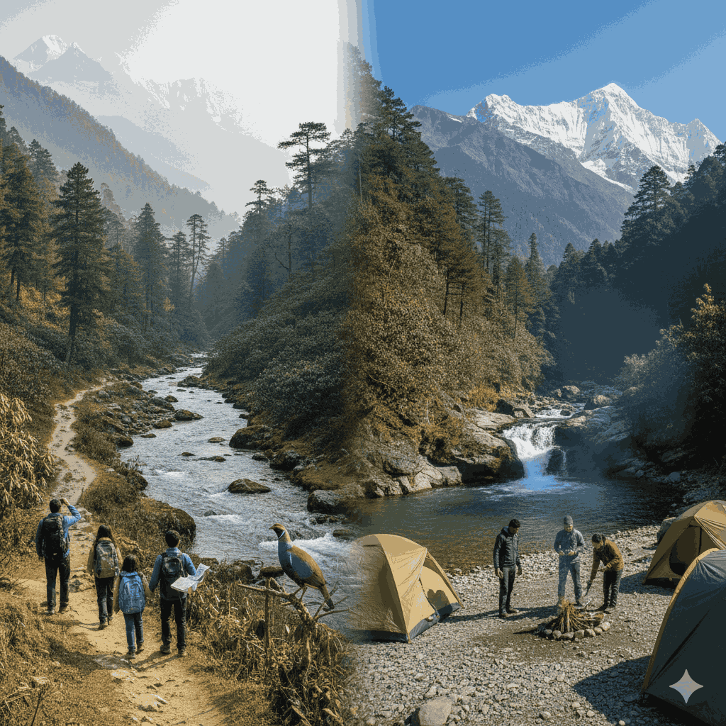 a must-visit places in Taplejung: Yangma Valley trekking trail
