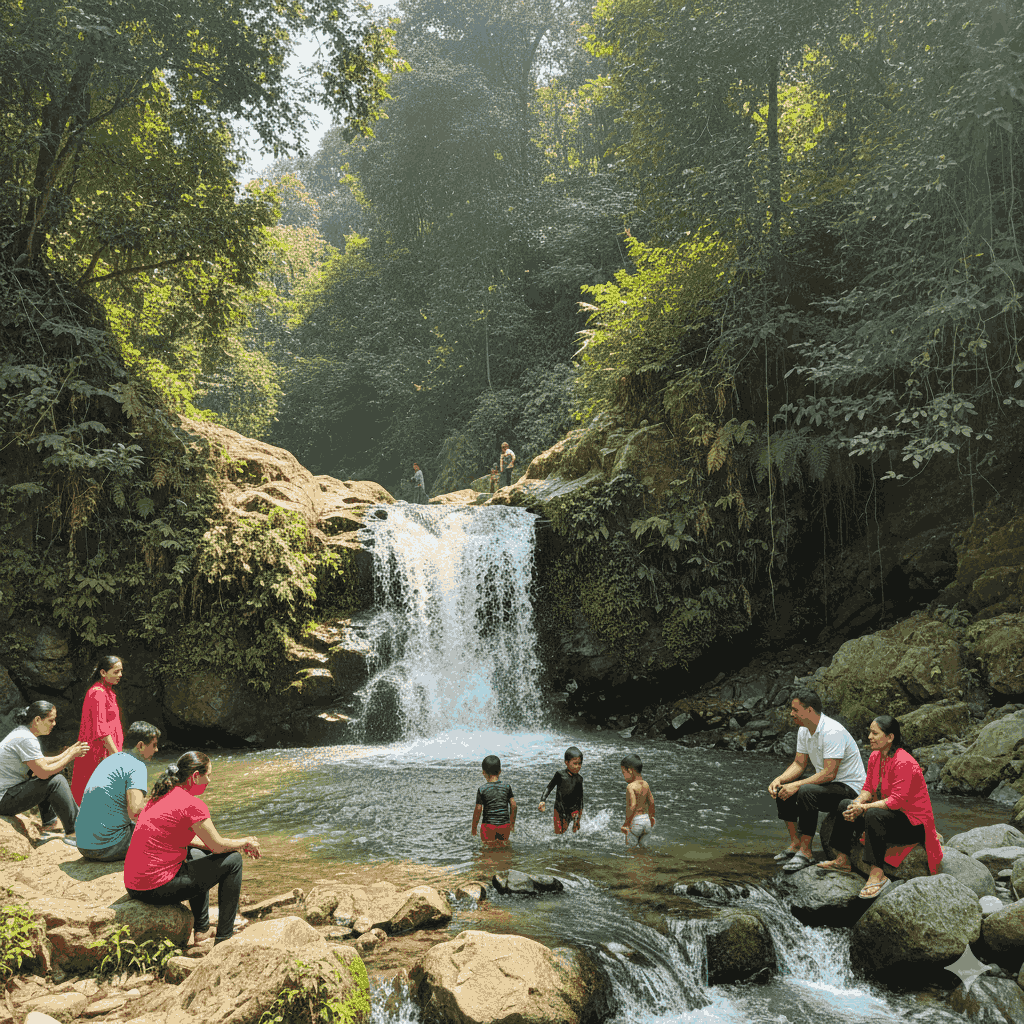 Jhor waterfalls in Nepal: Family-friendly natural waterfall near Kathmandu