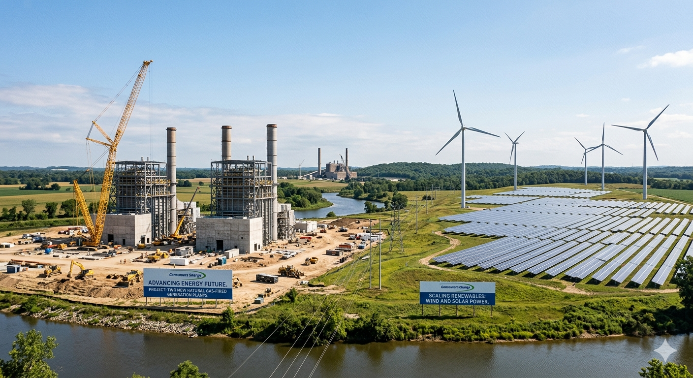 Consumers Energy Plans Two New Gas Power Plants While Scaling