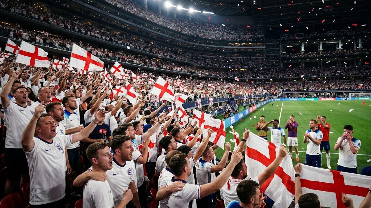 England fans Wonderwall