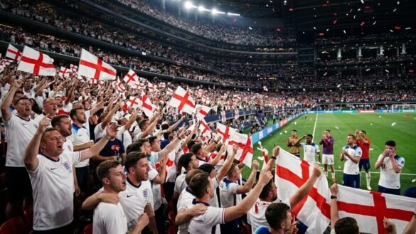 England fans Wonderwall